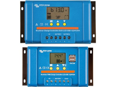 Contrôleur de charge BlueSolar PWM (DUO) LCD et USB Victron Victron