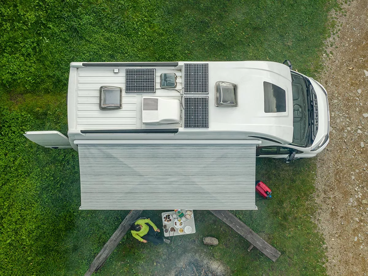 Principe de fonctionnement d'un kit solaire camping car
