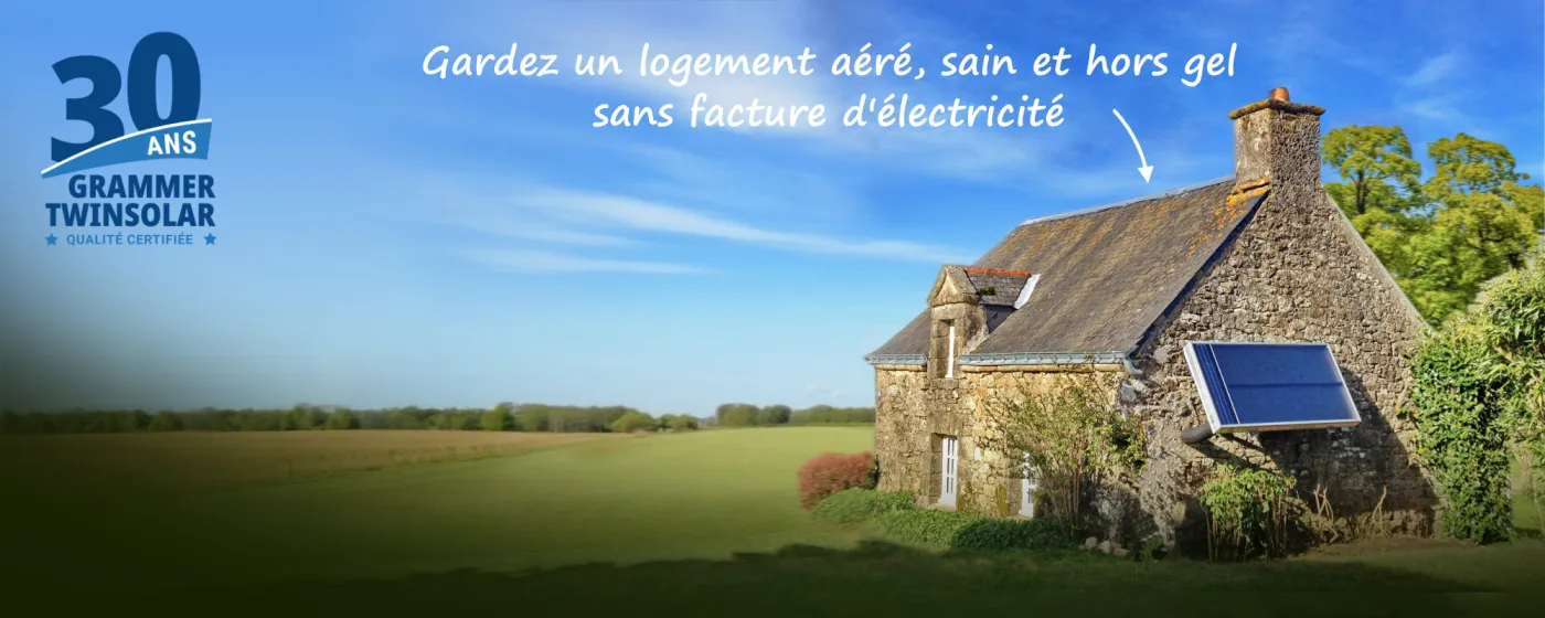 VENTILATION SOLAIRE <br>100% AUTONOME