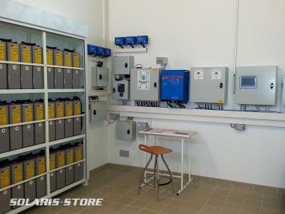 Ain (01) / Exemple d&acute;installation solaire pro en autoconsommation avec stockage (batterie Opzv)