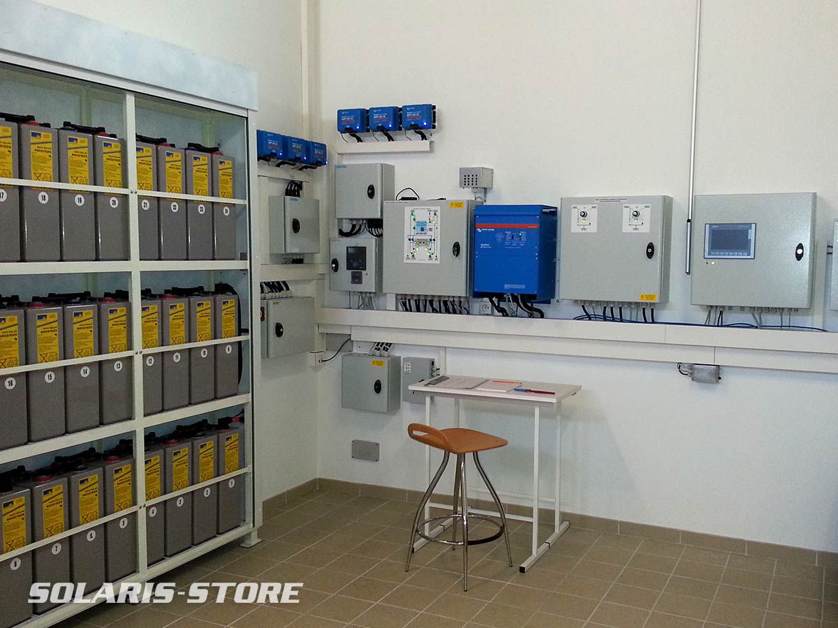 Installation de panneau solaire en autoconsommation avec batteries de stockage