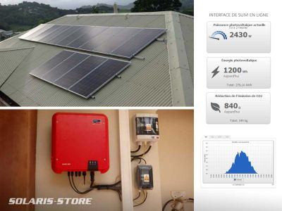 Kit solaire autonome 115W  12V / 1kWh * SOLARIS-STORE