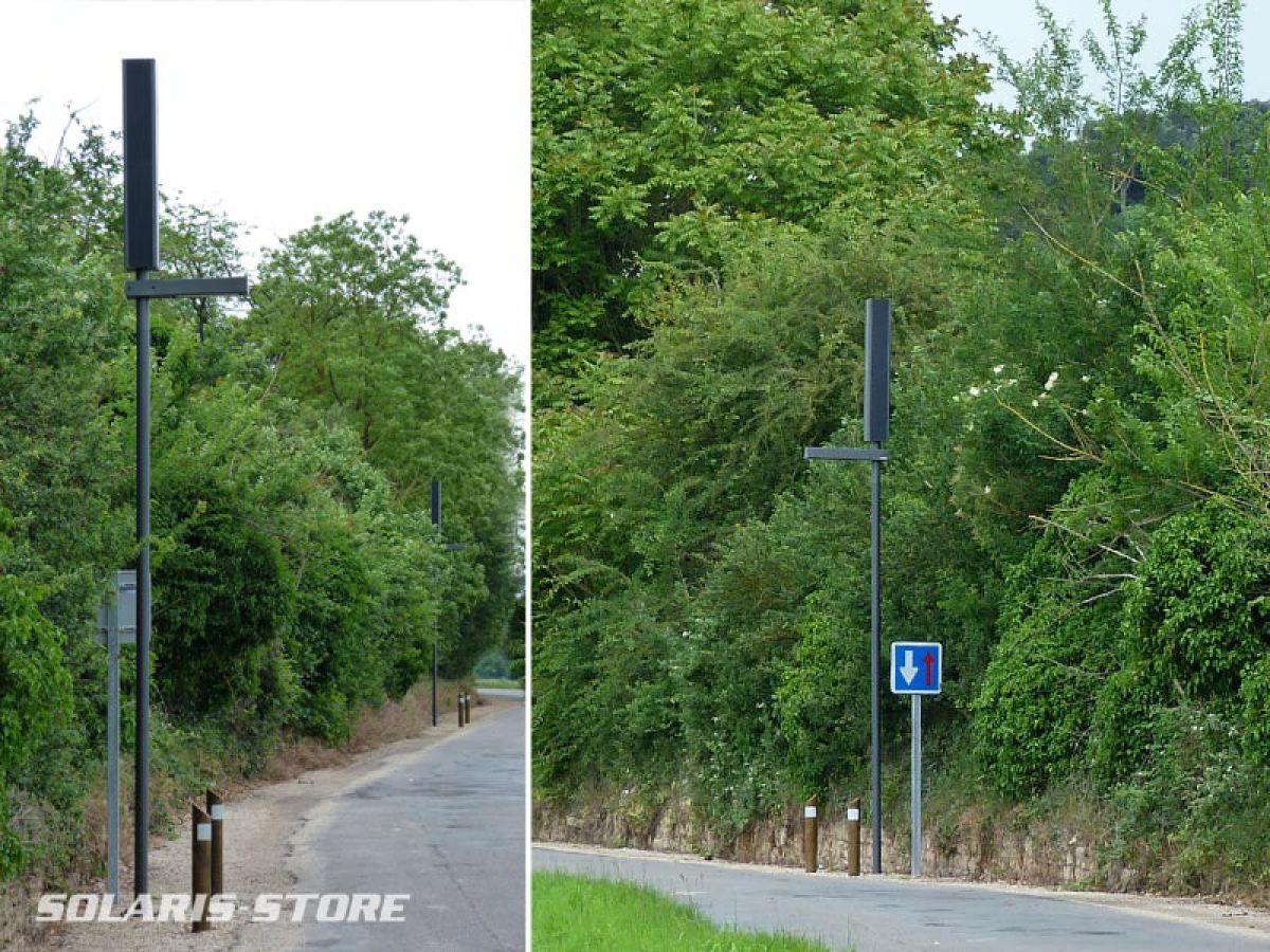 Essonne (91) / Lampadaire solaire autonome pour la ville de Maisse, au sud-est de Paris