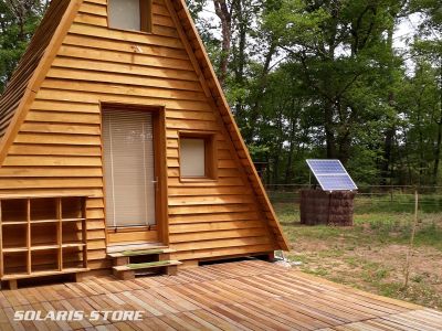 Installation d&acute;un kit solaire pour alimenter une chambre d h&ocirc;te &eacute;cologique en totale autonomie