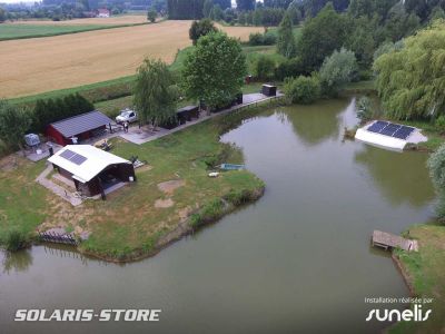 Nord (59) / Alimentation d&rsquo;une cabane de pêche et d&rsquo;une pompe immergée solaire près de Lille