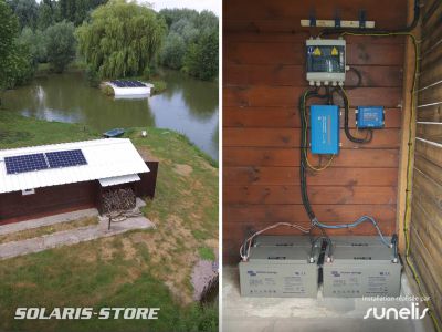 Nord (59) / Kit panneau solaire autonome permetant d&rsquo;alimenter une cabane de pêche près de Lille