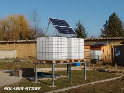 Rh&ocirc;ne (69) / Pompage solaire et irrigation d&acute;un potager collectif avec cuve de stockage