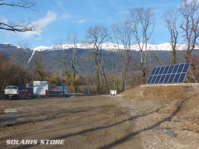 Pays de Gex (01) / Installation solaire autonome sur un site de traitement de d&eacute;chets inertes