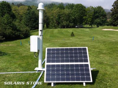 Kit solaire autonome pour l&#39;alimentation d&acute;une station m&eacute;t&eacute;o