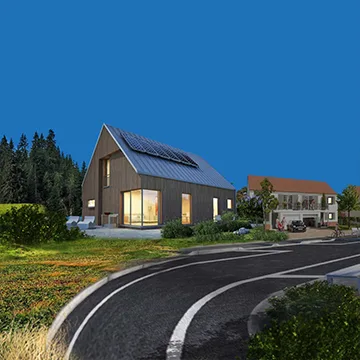 Panneau solaire raccordé