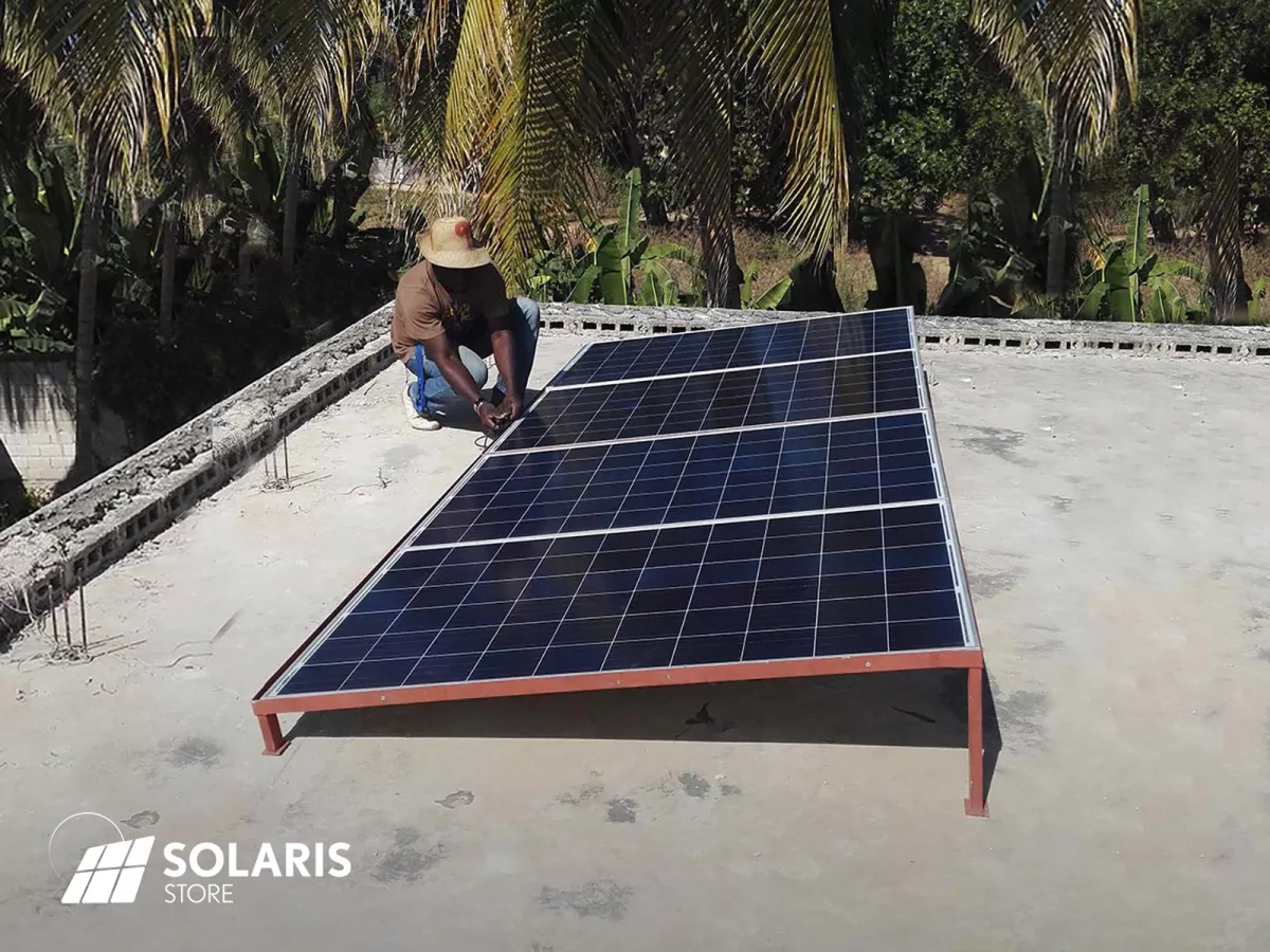 Kit solaire anti délestage pour un café commerce Haïtien
