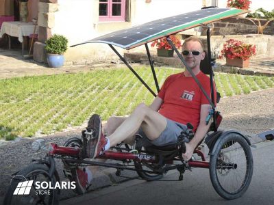 Panneau solaire et booster pour vélo électrique tricycle