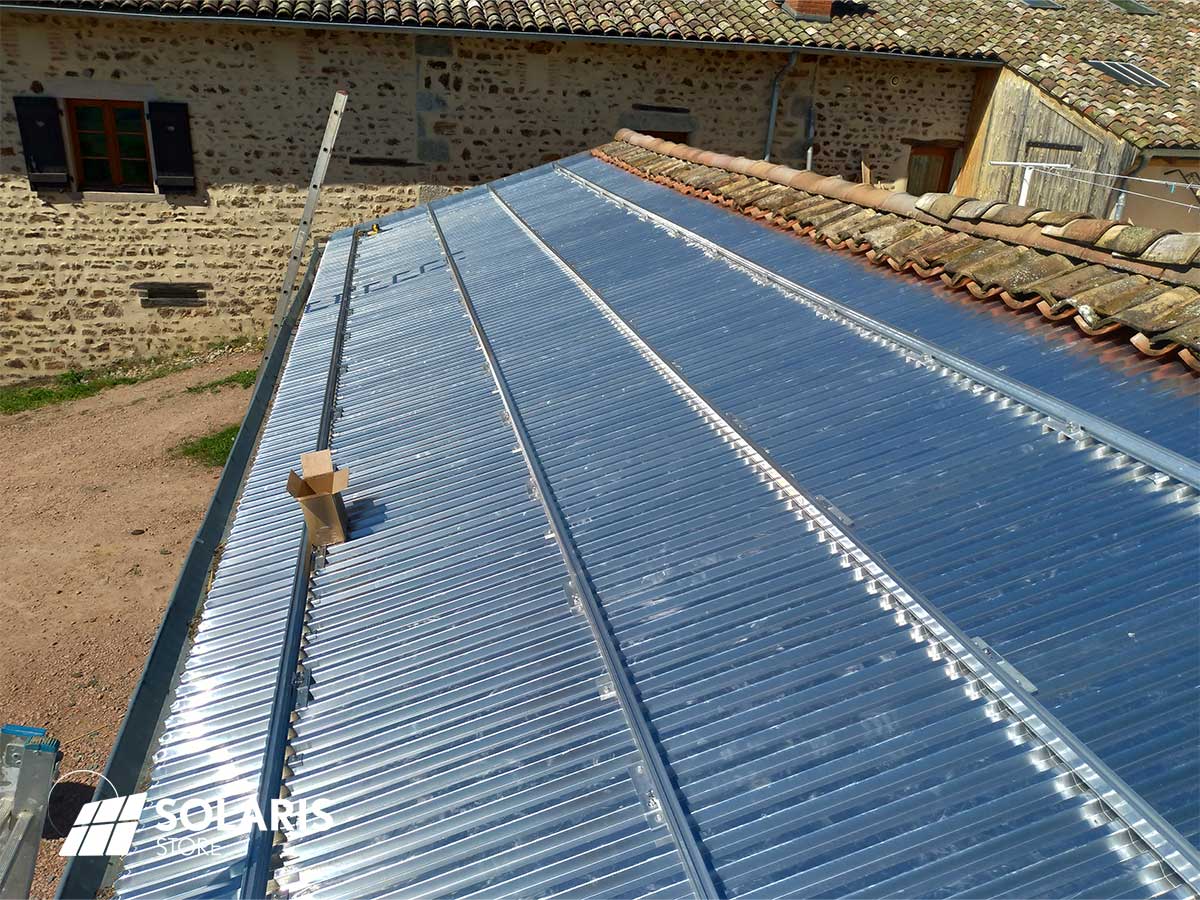 Pose de la structure aluminium