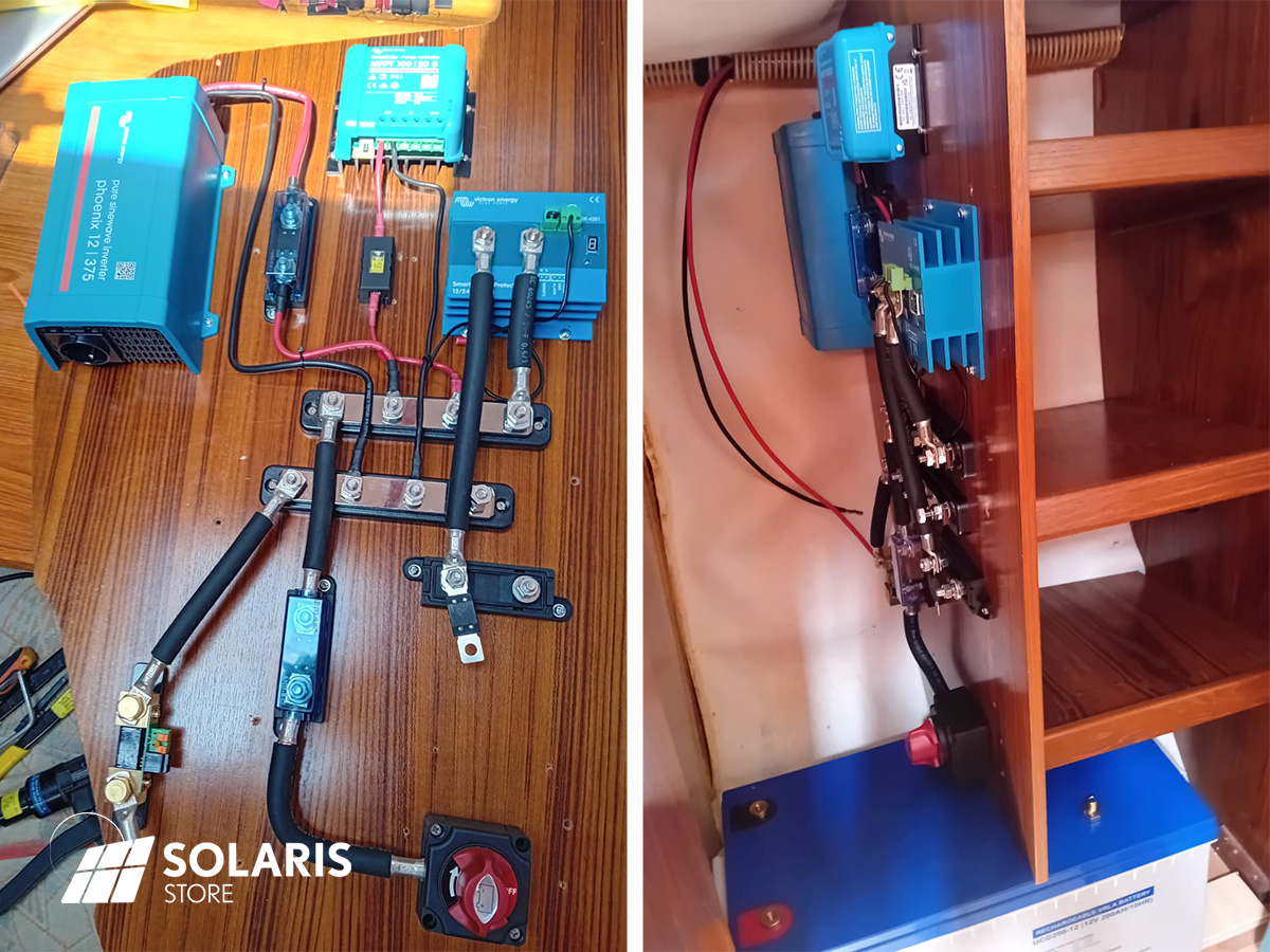 Voilier Sun Odissey autonome avec le solaire