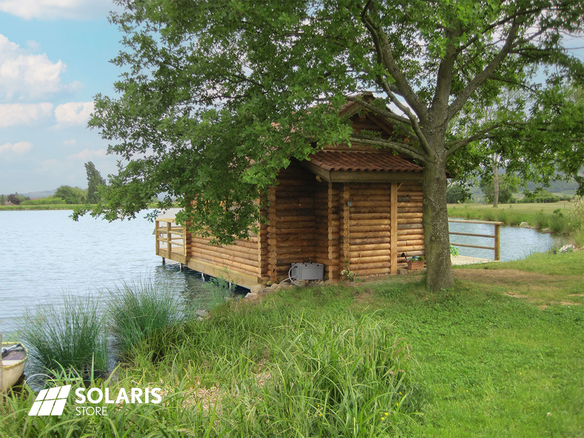 Cabane de pêche autonome