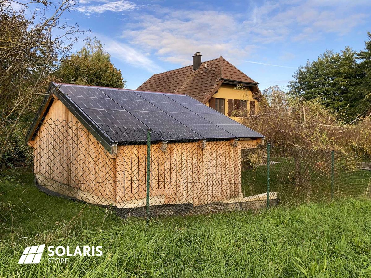 Un kit solaire autoconsommation de 3,6 kW installé sur cette maison dans le Haut-Rhin