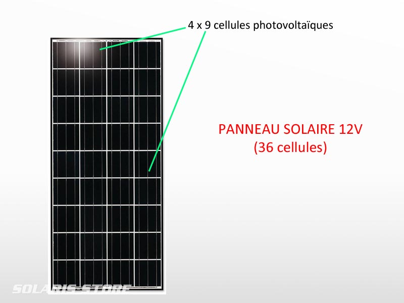 Panneau solaire 12V (36 cellules)