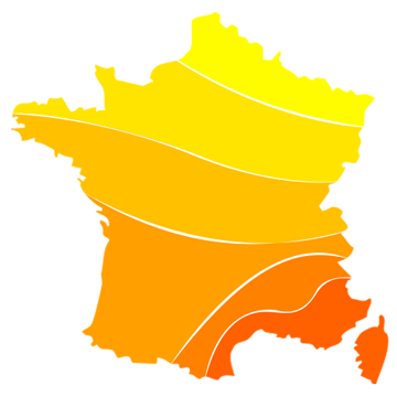 Carte d'ensoleillement France