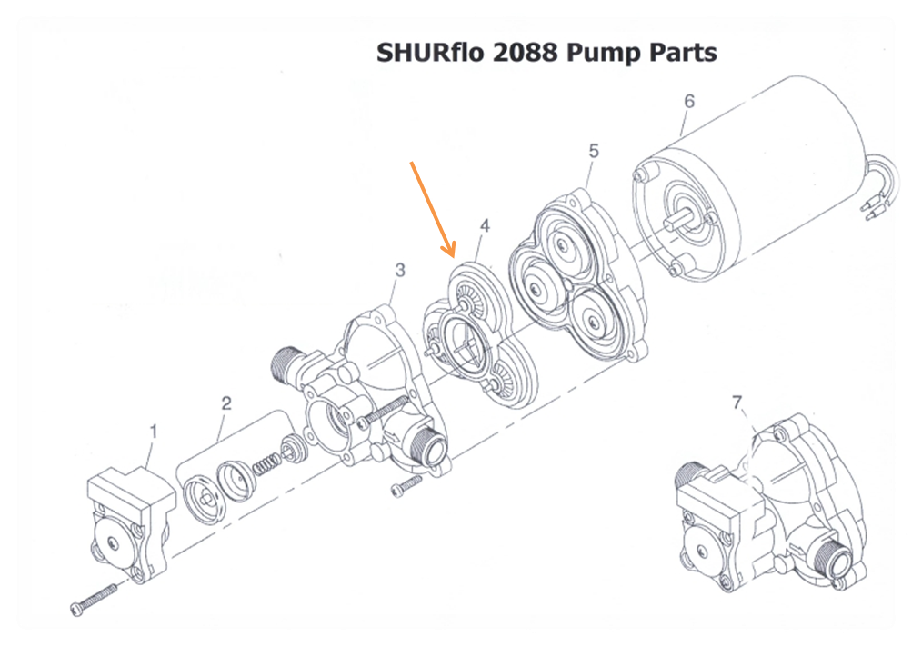 Pièce détachée pour pompe de surface Shurflo