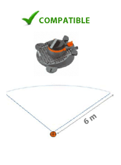 Pompe solaire pour arrosage rotatif et sectoriel