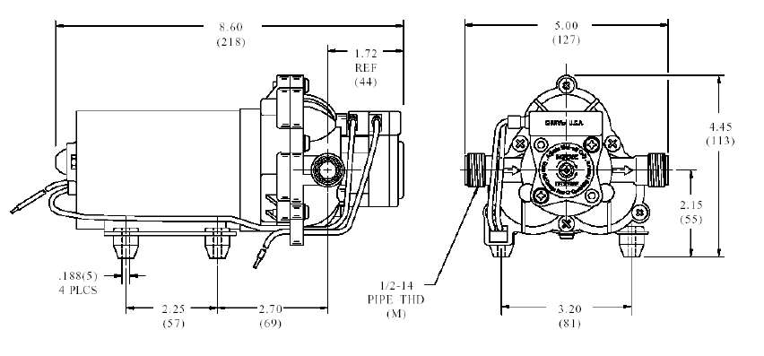 Pompe 12v A Diaphragme Eau Sh20-443-144