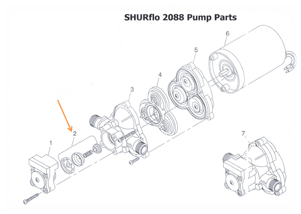 Pompe de surface Shurflo 2088